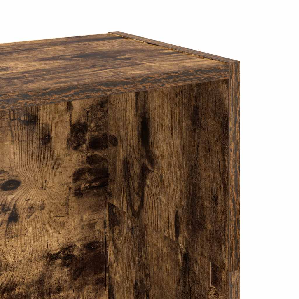 Bookcase Smoked Oak 80x24x109 cm Engineered Wood